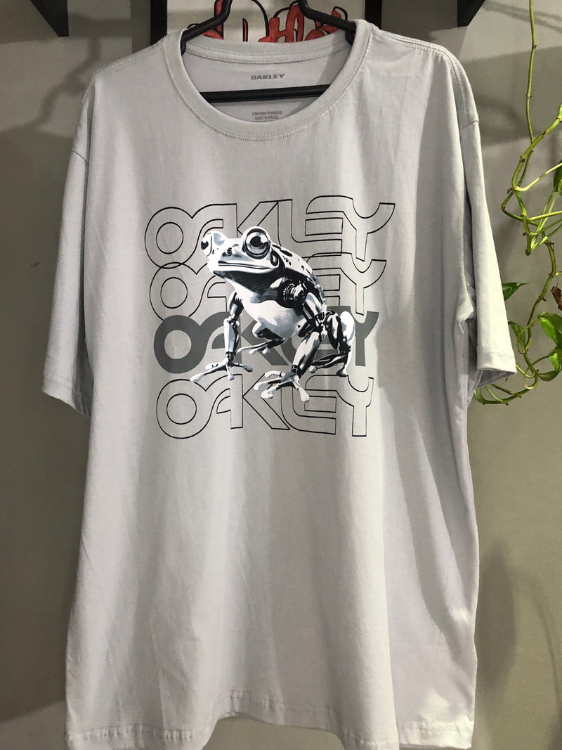 CAMISETA CUSTOM - NEW FROG METALIC - CINZA