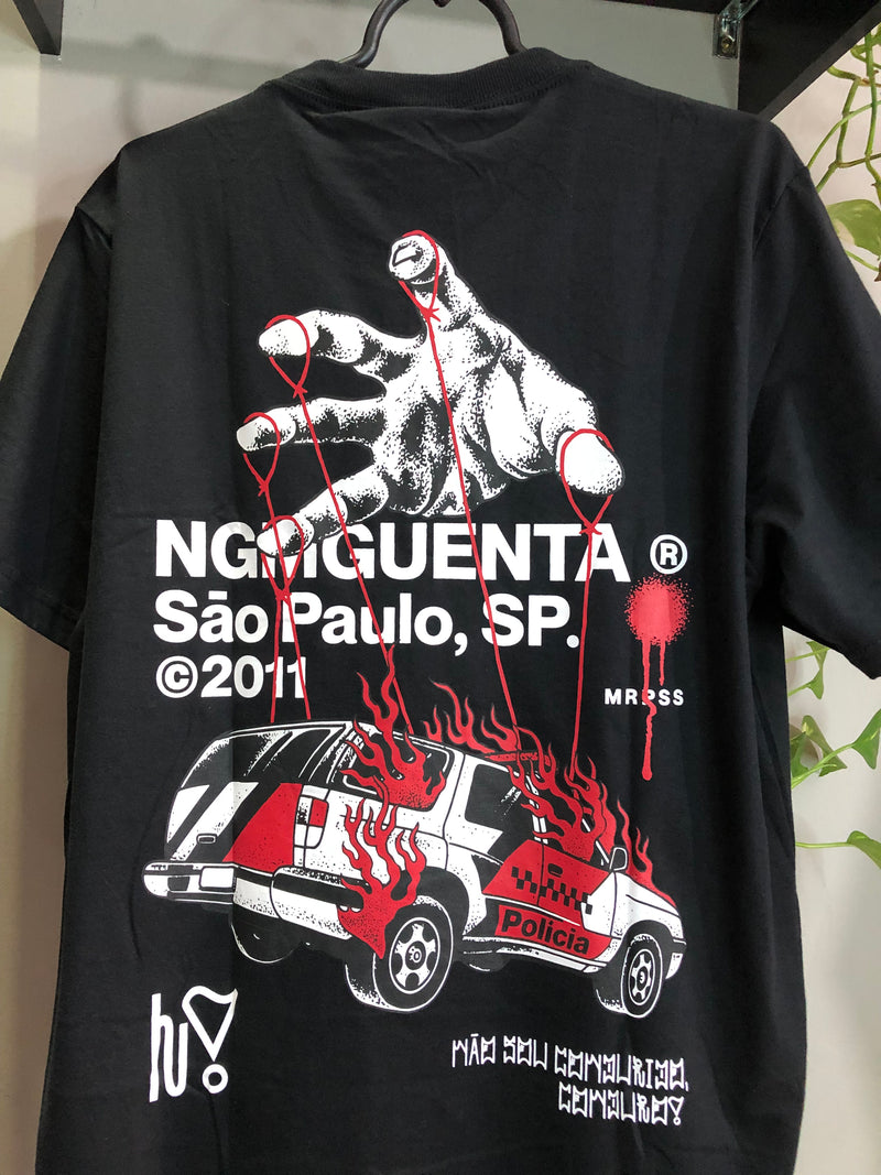 CAMISETA CHRONIC - NÃO SOU CONDUZIDO, CONDUZO - PRETO