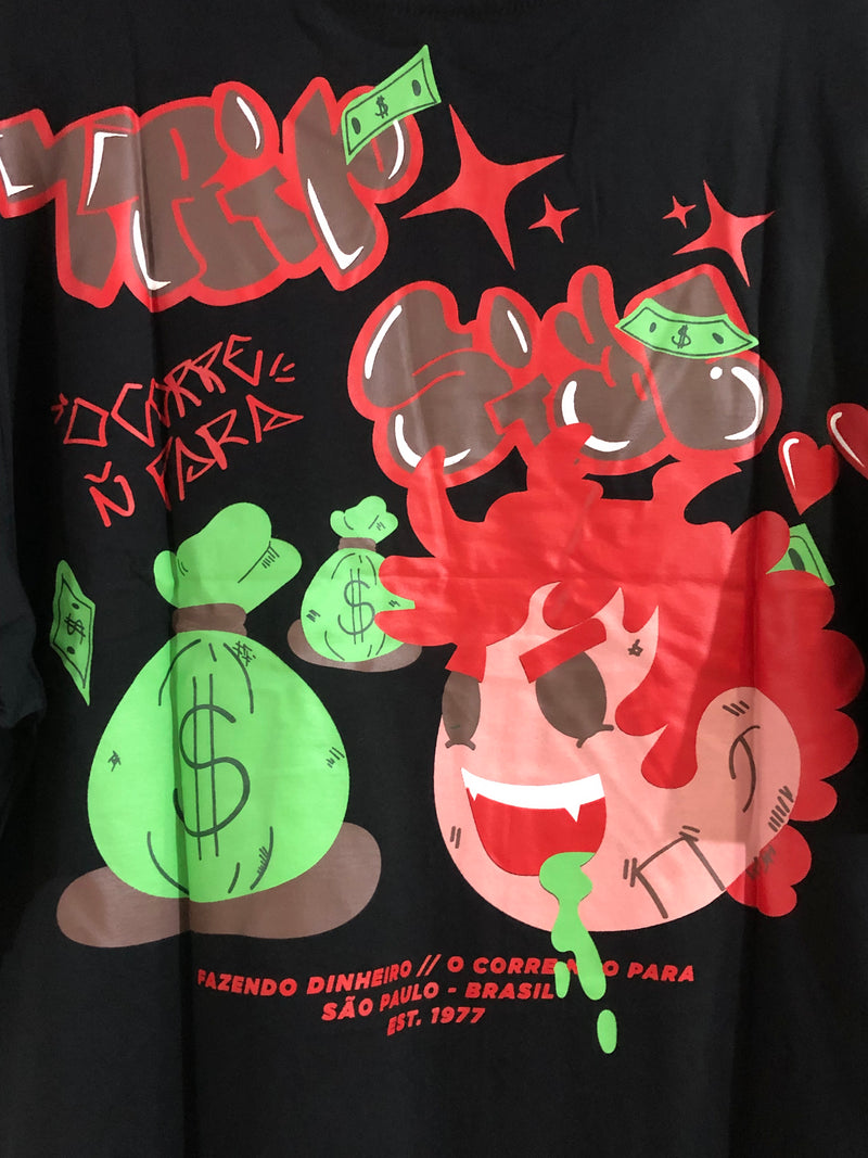 CAMISETA TRIP SIDE OVERSIZED - O CORRE NAO PARA