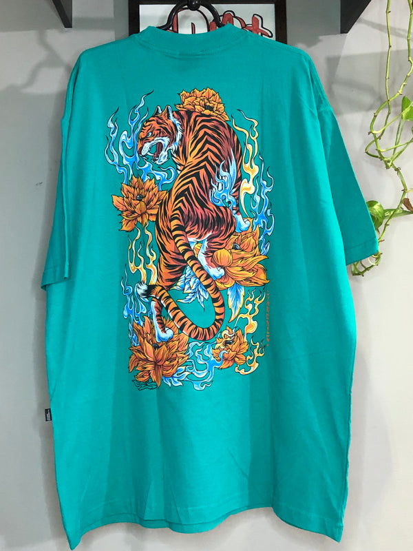CAMISETA CHRONIC - TIGRE - VERDE AGUA