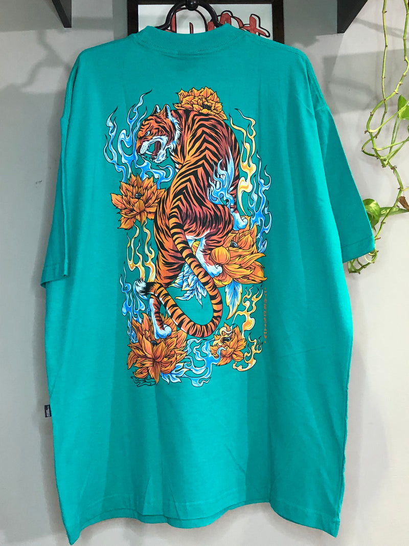 CAMISETA CHRONIC - TIGRE - VERDE AGUA