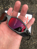 JULIET DO CYCLOPE X-METAL - LENTES DARK RUBY C/ SIDE BLINDER