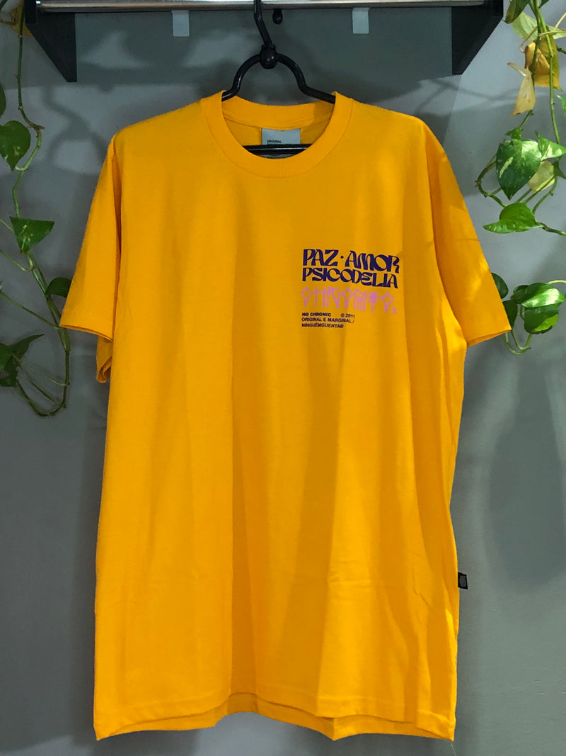 CAMISETA CHRONIC - PAZ AMOR PSICODELIA