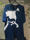 CAMISETA CUSTOM - SKULL LATERA - AZUL MARINHO