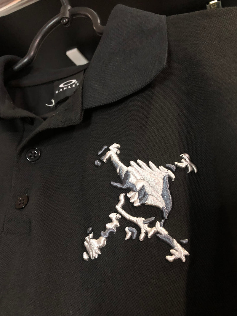 POLO CUSTOM OKL - SKULL AUTO RELEVO  - PRETA