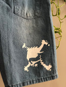 BERMUDA JEANS CUSTOM - SKULL
