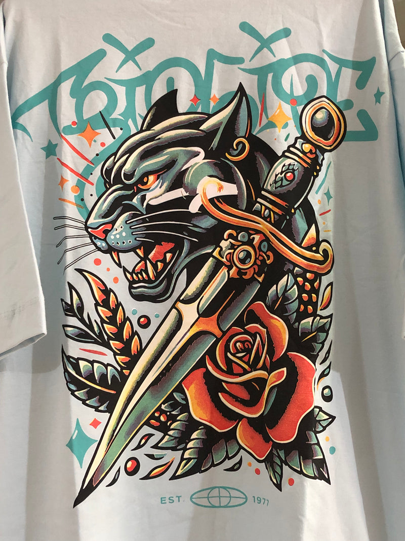 CAMISETA TRIP SIDE OVERSIZED - PANTERA NEGRA