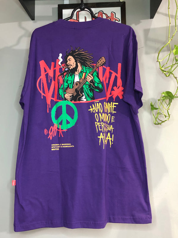 CAMISETA CHRONIC - NÃO GANHE O MUNDO E PERCA SUA ALMA - ROXA