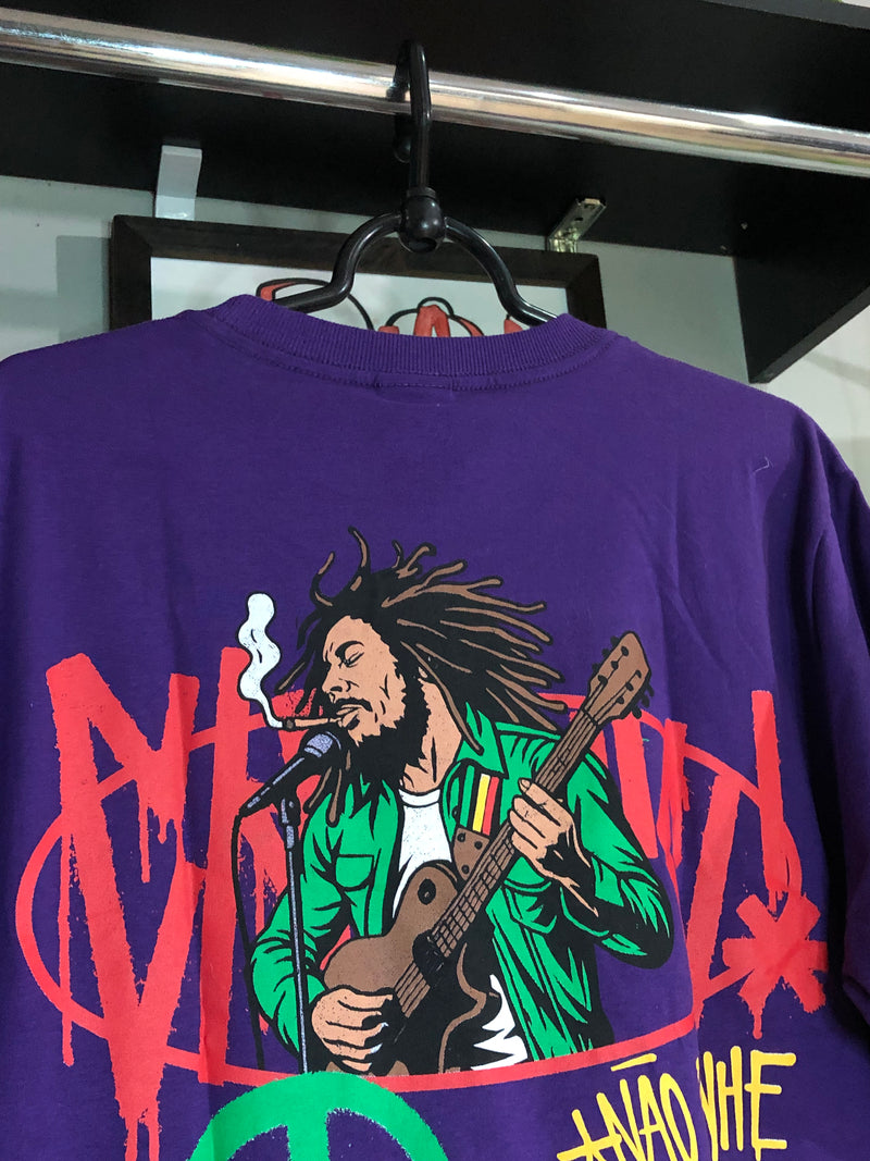 CAMISETA CHRONIC - NÃO GANHE O MUNDO E PERCA SUA ALMA - ROXA