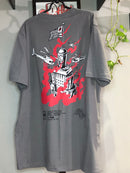 CAMISETA CHRONIC -PREDIO PEGANDO FOGO - CINZA - PLUS SIZE