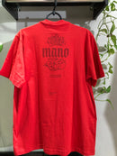 CAMISETA CHRONIC - QUEM FALA MUITO ATIRA SEM MIRA - VERMELHA