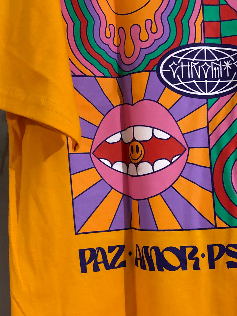 CAMISETA CHRONIC - PAZ AMOR PSICODELIA