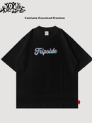 CAMISETA TRIP SIDE OVERSIZED - ANGEL - PRETA