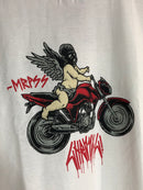 CAMISETA CHRONIC - ANJO MOTO - BRANCA