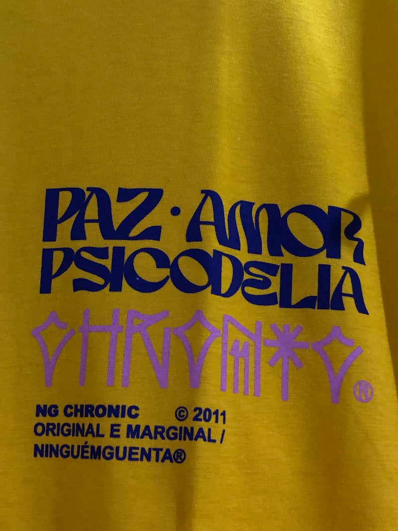 CAMISETA CHRONIC - PAZ AMOR PSICODELIA