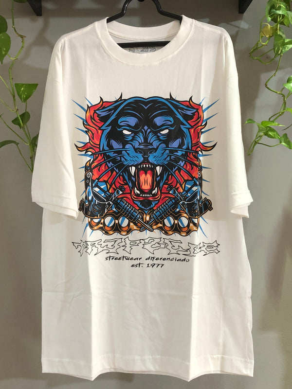 CAMISETA TRIP SIDE OVERSIZED - PANTERA NEGRA