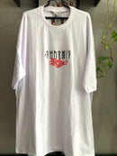 CAMISETA CHRONIC - CORPO FECHADO MENTE ABERTA - BRANCA  - PLUS SIZE