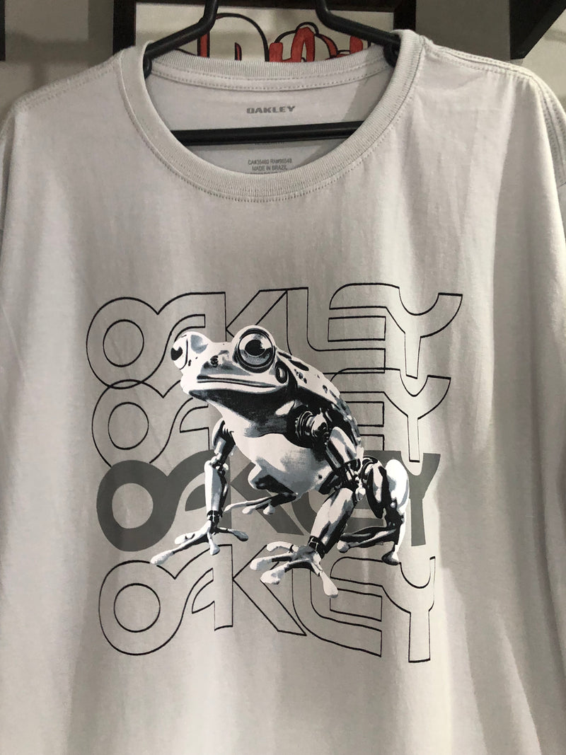 CAMISETA CUSTOM - NEW FROG METALIC - CINZA