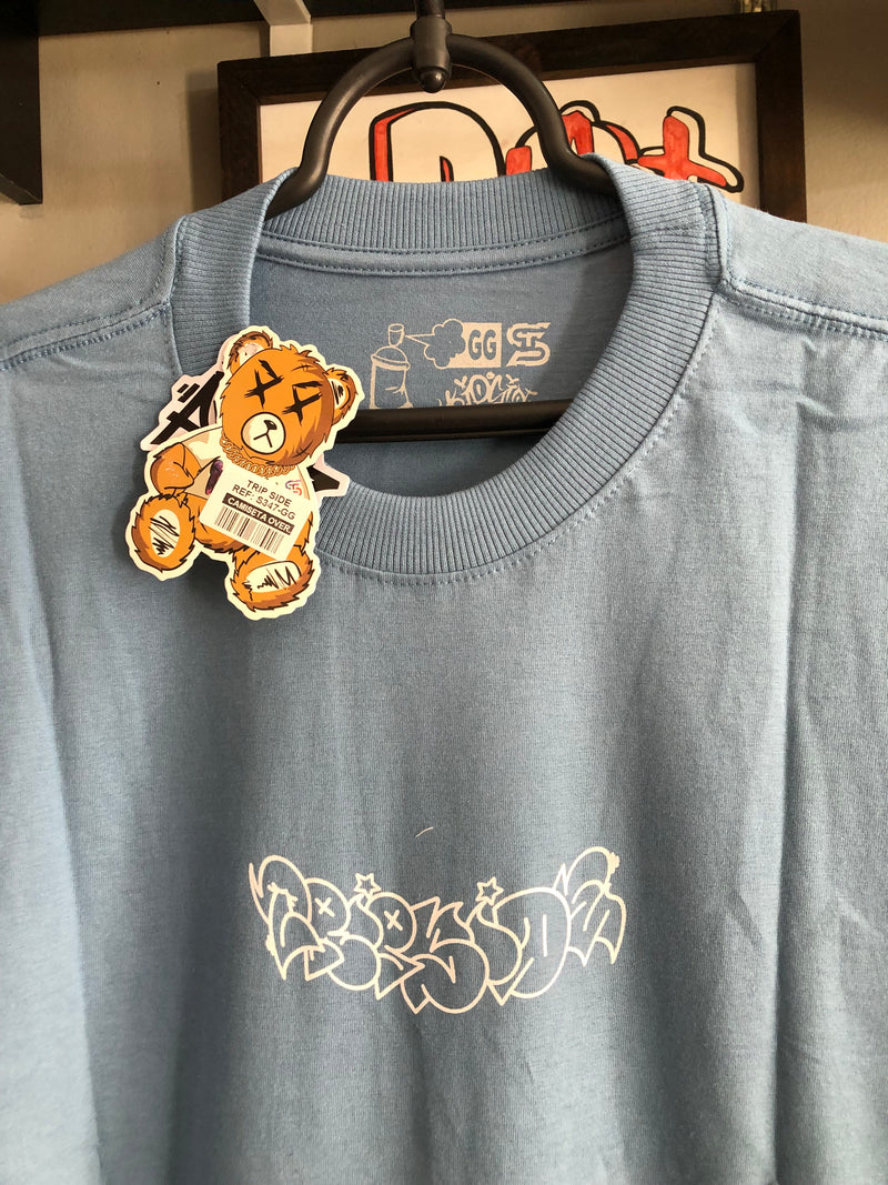 CAMISETA TRIP SIDE OVERSIZED - YIN YANG - AZUL ROYAL