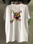 CAMISETA CUSTOM - SKULL PAISES - BRANCA