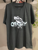 CAMISETA CUSTOM - NEW FROG METALIC - CINZA