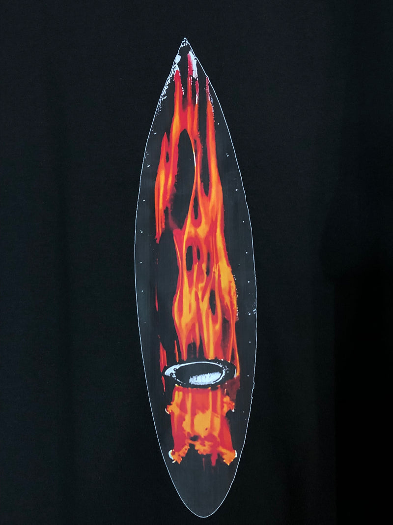CAMISETA CUSTOM - SURF FIRE - PRETA
