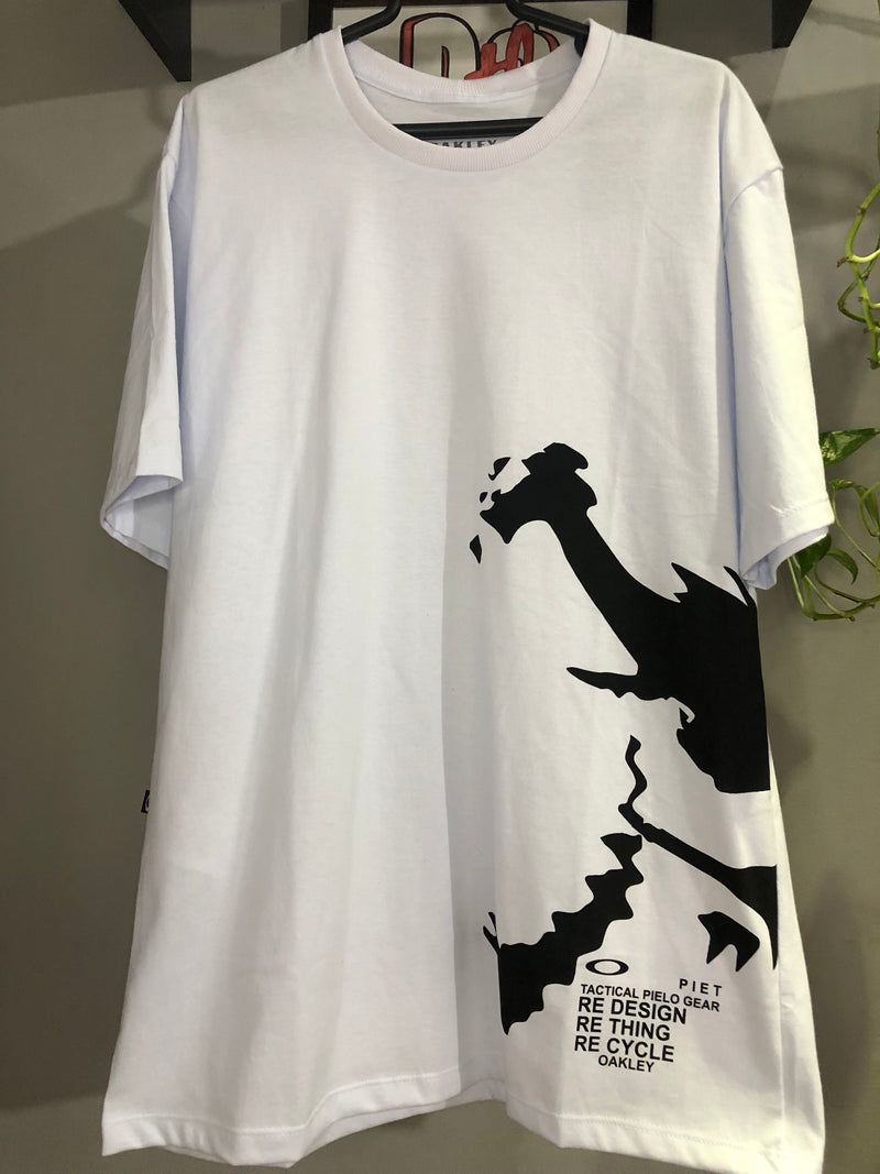 CAMISETA CUSTOM - SKULL PIET - BRANCA