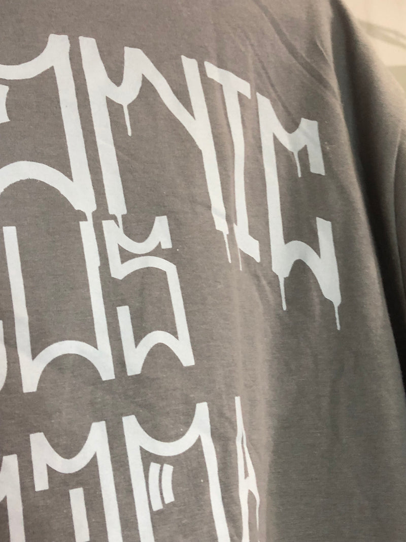 CAMISETA CHRONIC - DEUS PERDOA MAS A RUA COBRA - CINZA