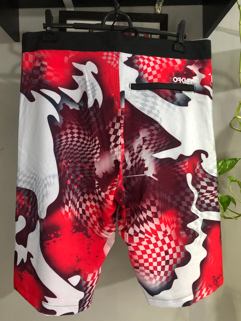 BERMUDA EDITION - SKULL QUADRICULADA - VERMELHA