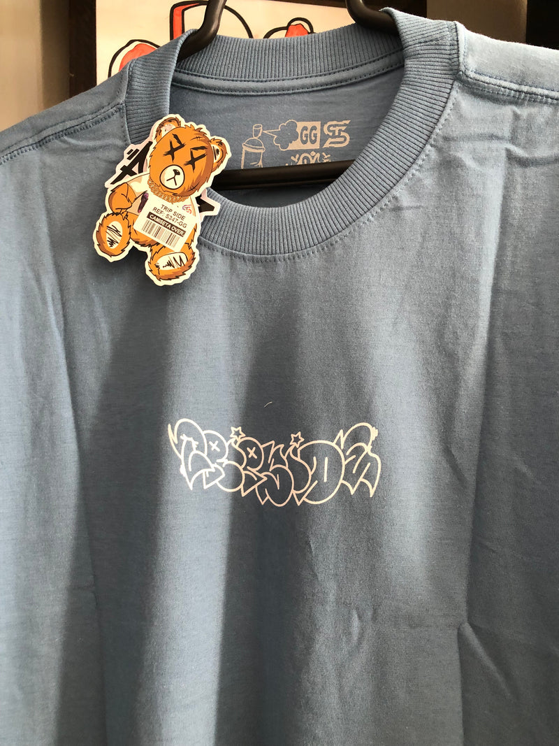 CAMISETA TRIP SIDE OVERSIZED - YIN YANG - AZUL ROYAL