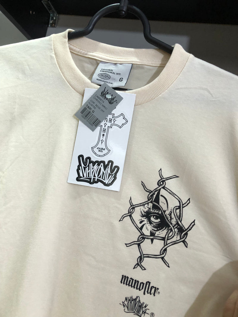 CAMISETA CHRONIC - O CHORO REGOU O SONHO  - OFF WHITE