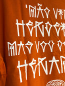 CAMISETA CHRONIC - NÃO VIM HENRDEIRO MAS VOU DEIXAR HERENÇA - LARANJA