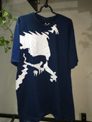 CAMISETA CUSTOM - SKULL LATERA - AZUL MARINHO