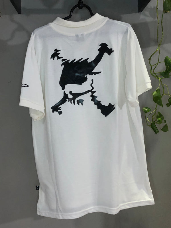 CAMISETA POLO CUSTOM - SKULL OFF WHITE