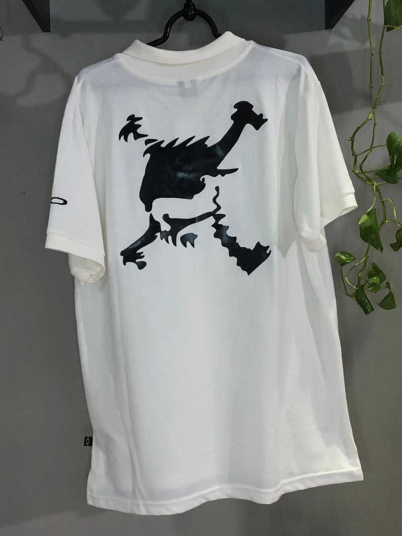 CAMISETA POLO CUSTOM - SKULL OFF WHITE