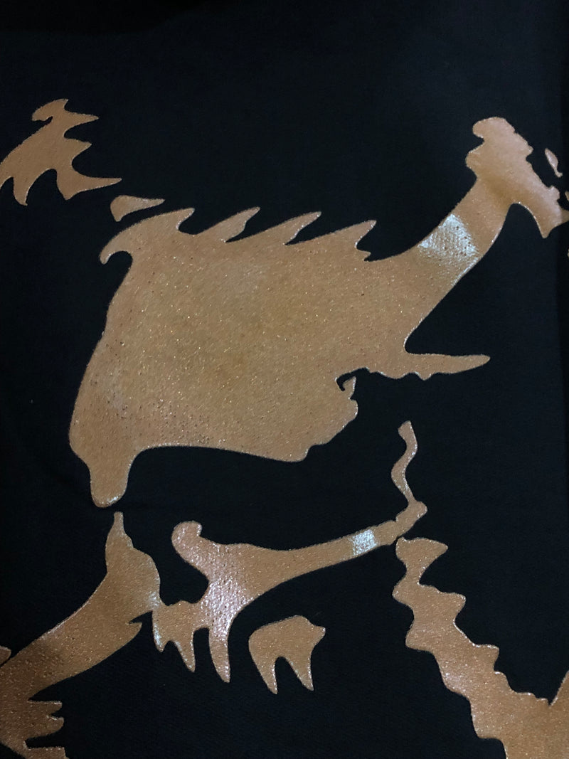 MOLETOM CANGURU CUSTOM - SKULL GOLD