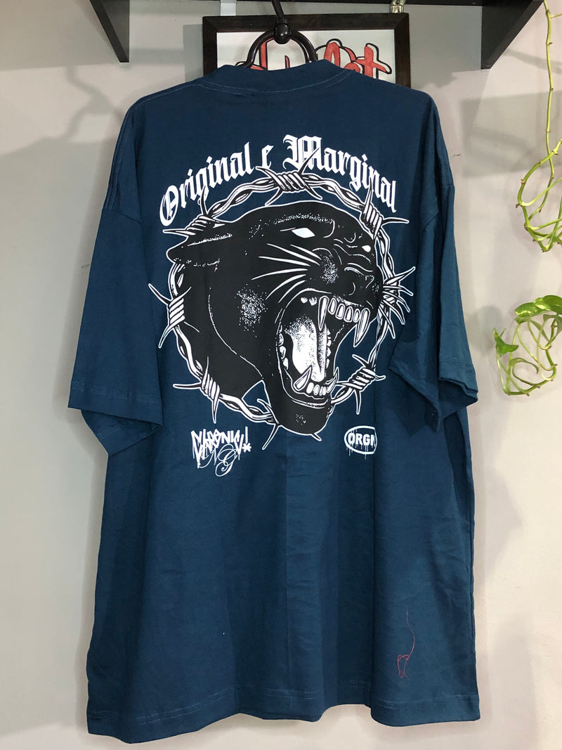 CAMISETA CHRONIC - PANTERA NEGRA - AZUL MARINHO