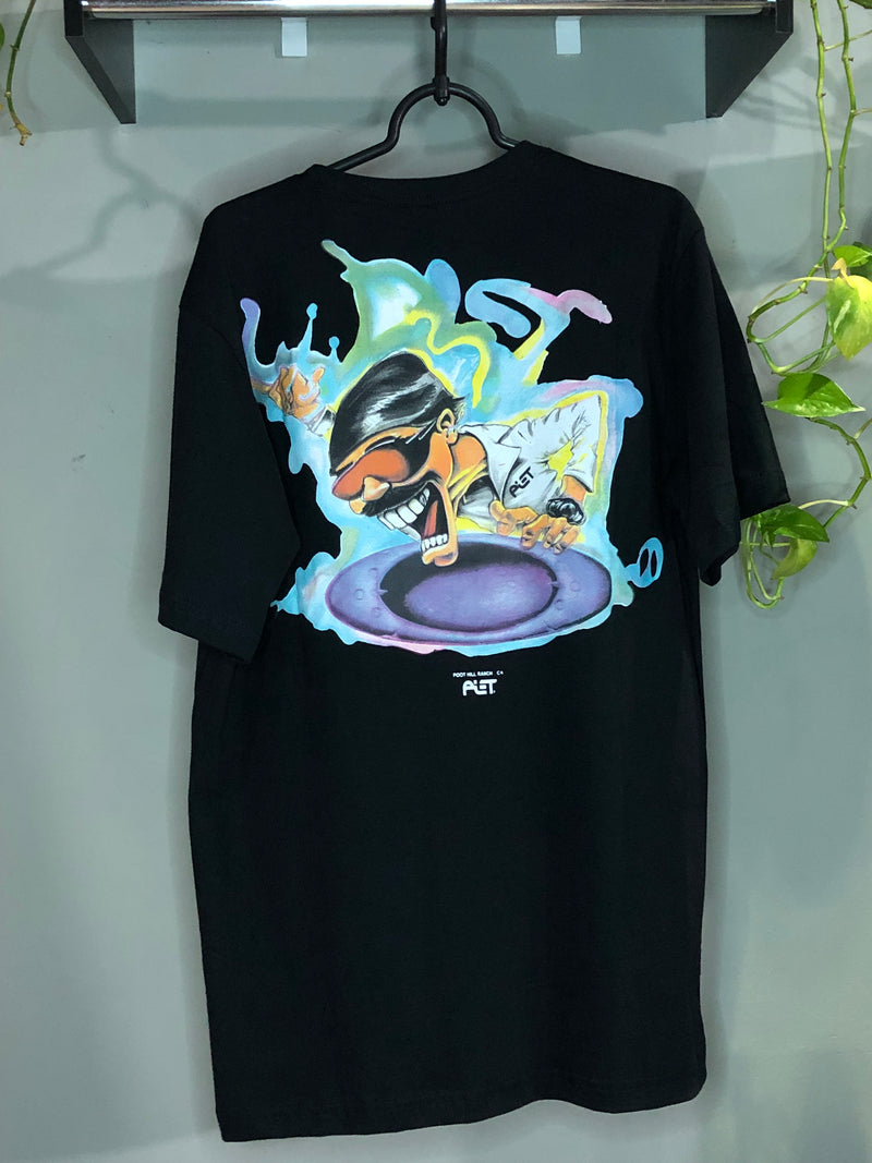 CAMISETA CUSTOM - MAD SCIENCE X PIET - PRETO