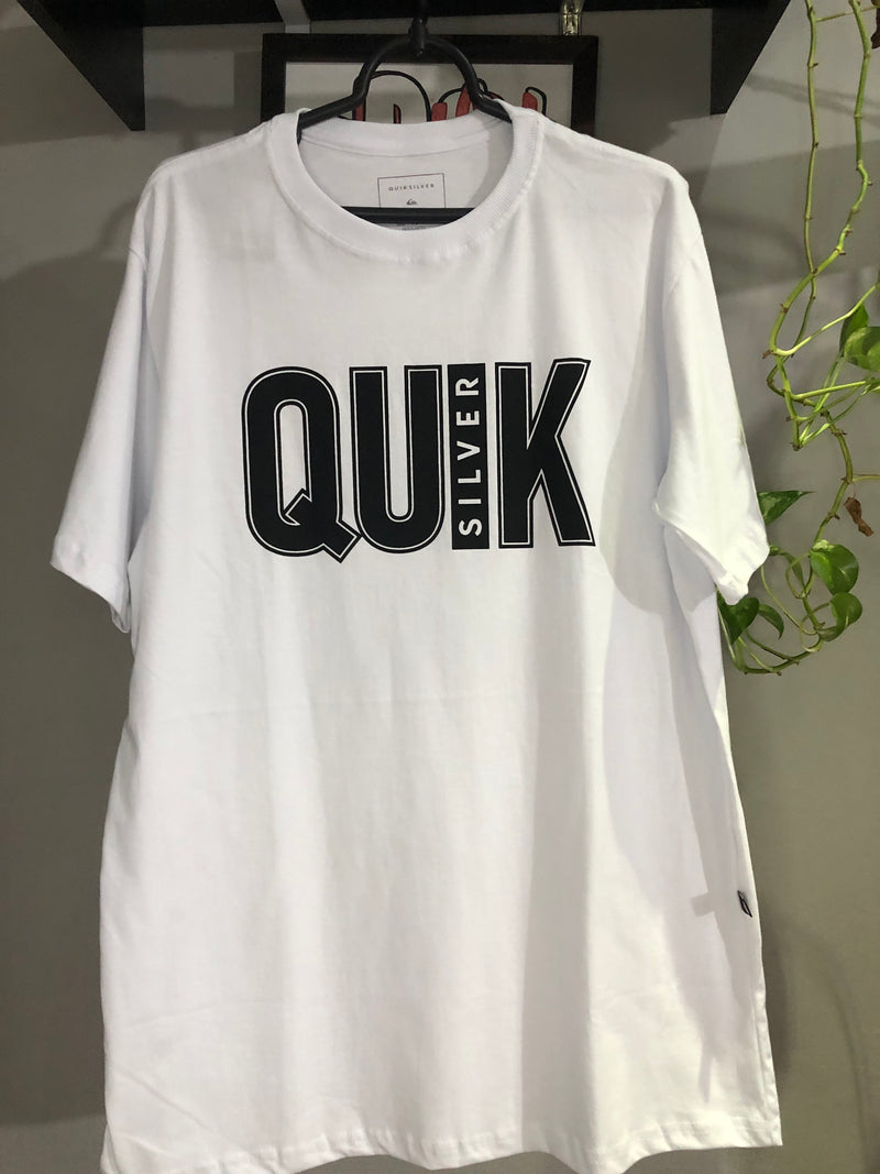 CAMISETA QUIKSILVER CUSTOM - LETREIRO - BRANCA