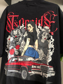 CAMISETA TRIP SIDE OVERSIZED - 1977 - PRETA