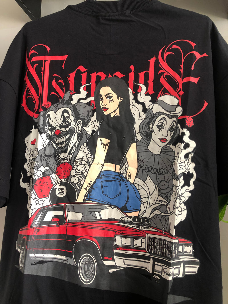 CAMISETA TRIP SIDE OVERSIZED - 1977 - PRETA