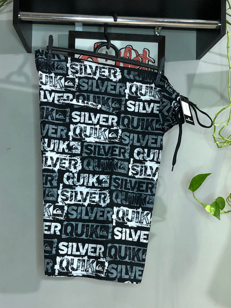 BERMUDA QUIKSILVER EDITION - LETREIRO PRETO