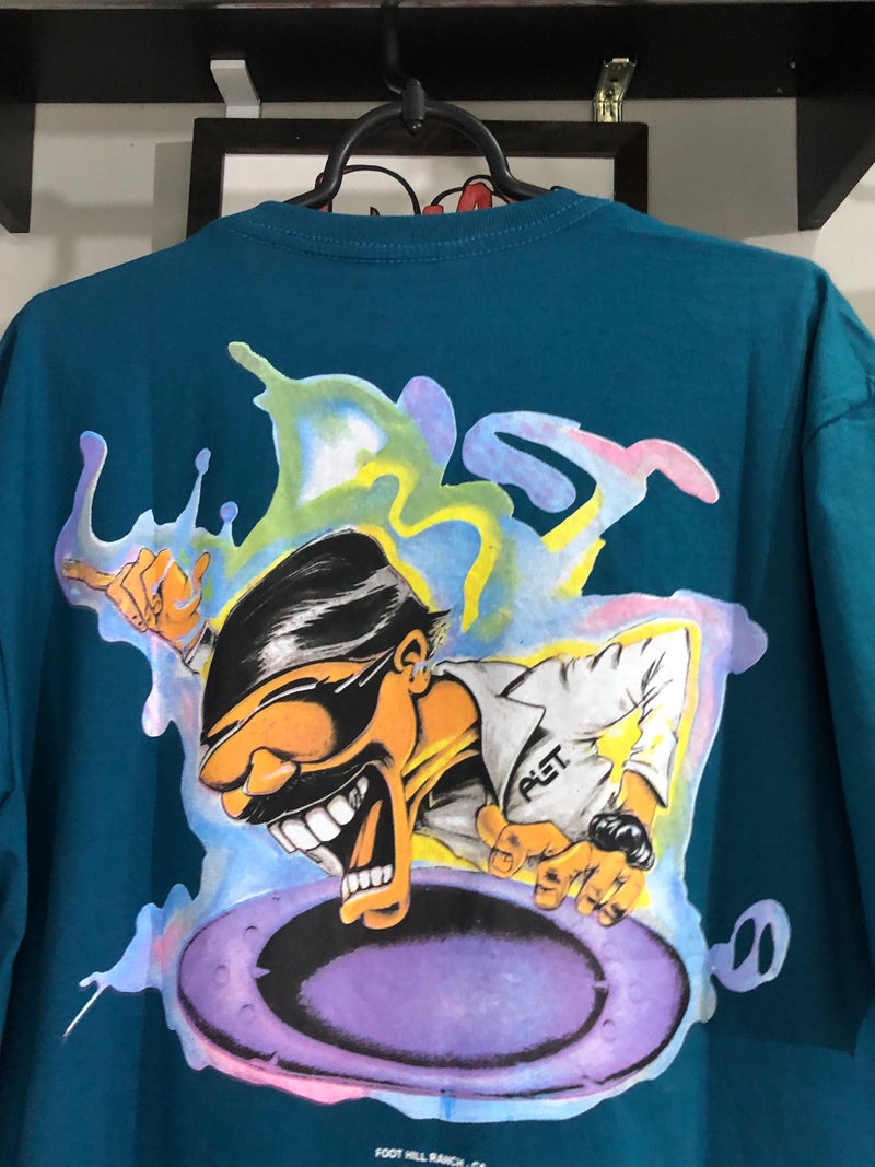 CAMISETA CUSTOM - MAD SCIENCE X PIET - VERDE AGUA