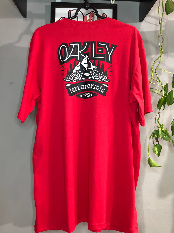 CAMISETA CUSTOM - MONTANHA  - VERMELHA