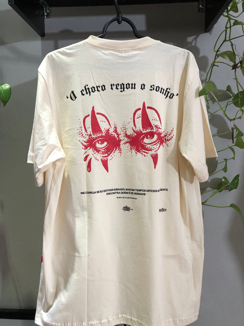 CAMISETA CHRONIC - O CHORO REGOU O SONHO  - OFF WHITE