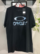 CAMISETA CUSTOM -  ICON LETREIRO AZUL - PRETA