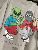 CAMISETA CHRONIC  - ALIEN - CINZA