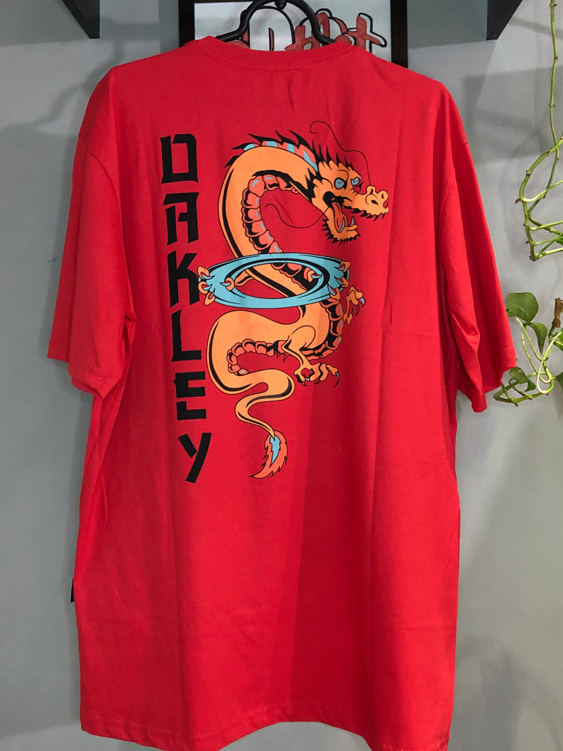 CAMISETA CUSTOM - DRAGON TATTOO - VERMELHA