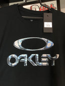 CAMISETA CUSTOM -  ICON LETREIRO AZUL - PRETA