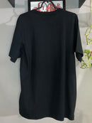 CAMISETA CUSTOM -  ICON LETREIRO AZUL - PRETA